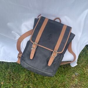 Maneki Two Tone Leather Backpack